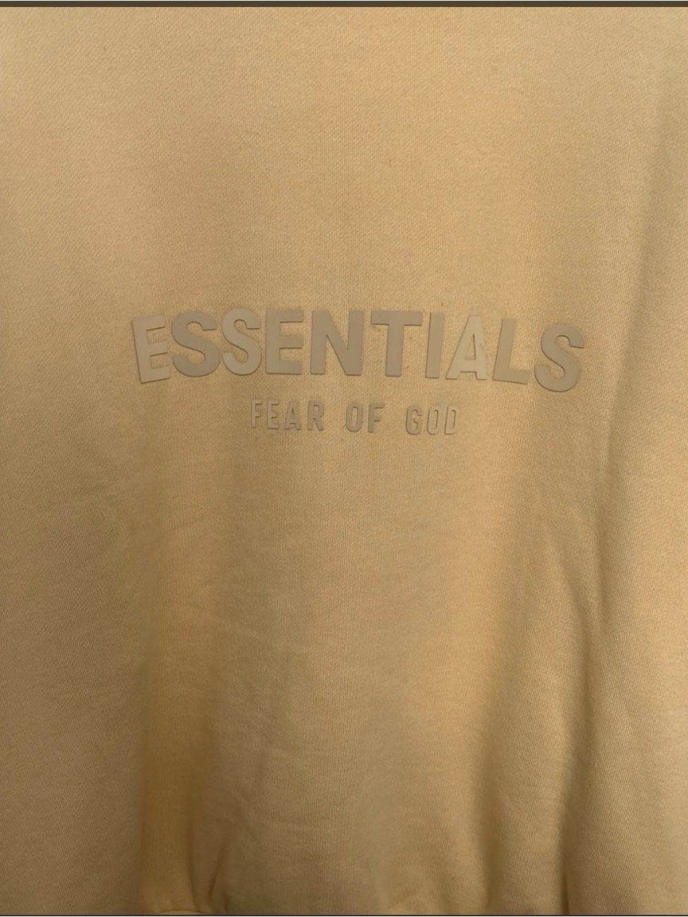Essentials Yellow Zip-Up Jacket with Raised Label